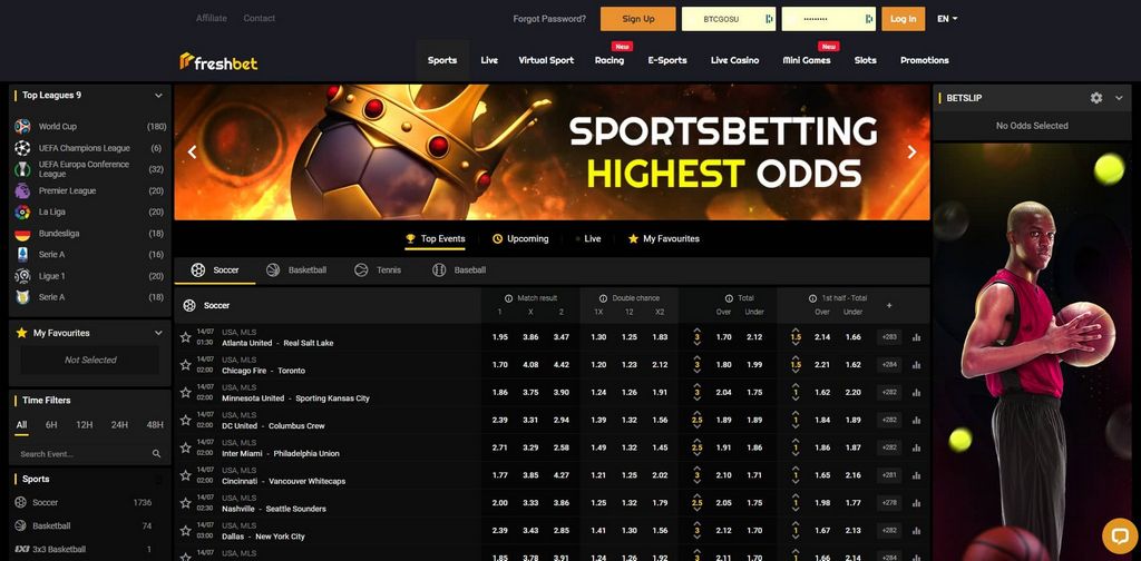 Freshbet Casino site