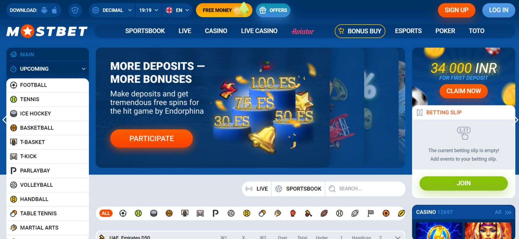 Mostbet Portugal - Ganhe um bônus de até 1400 PLN na Mostbet PT hoje mesmo!